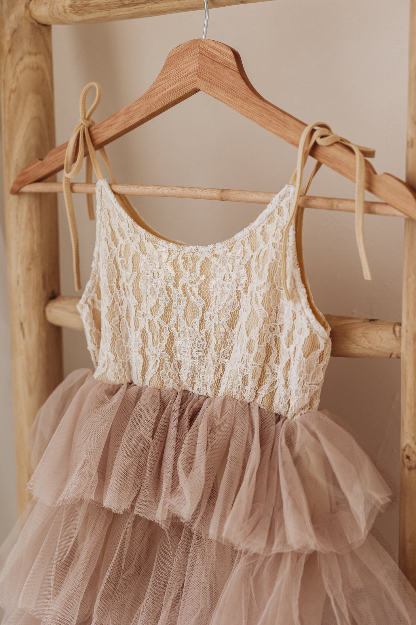 Riri Dress, Cream & Blush
