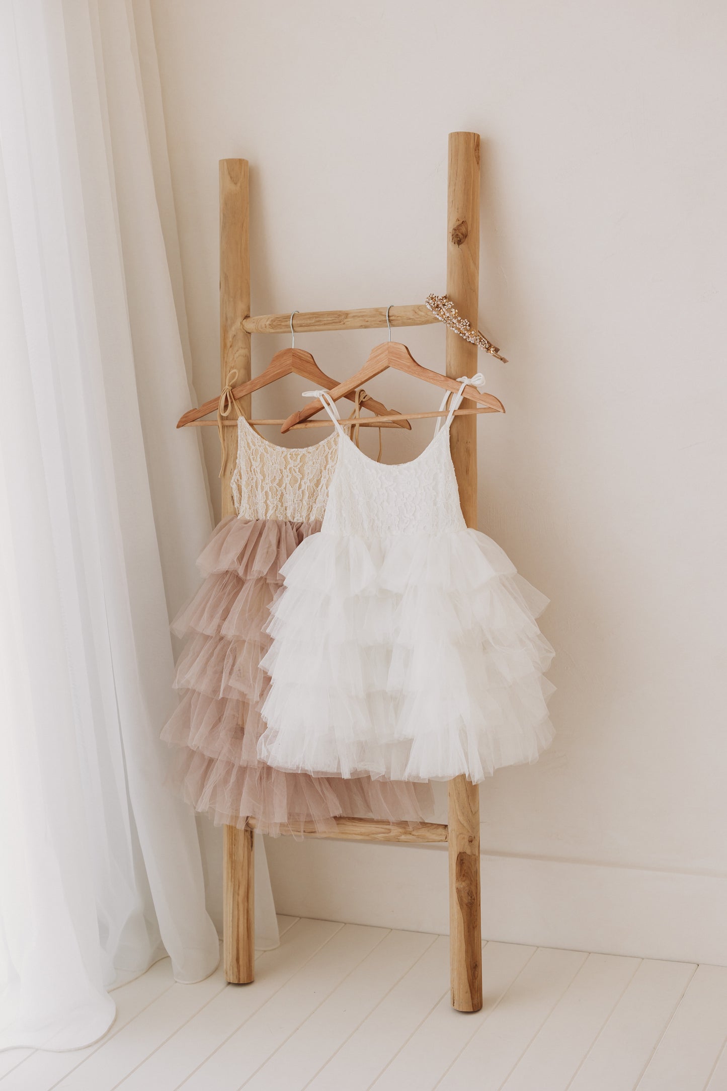 Riri Dress, Cream & Blush