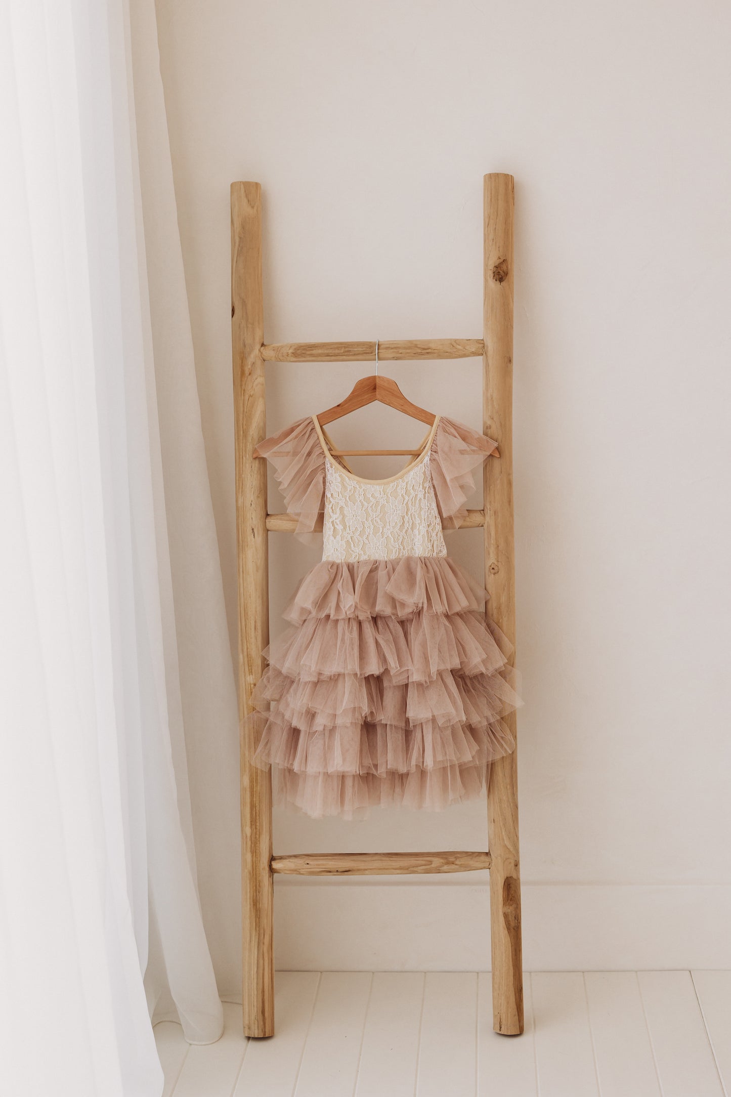 Angel Dress, Blush & Cream