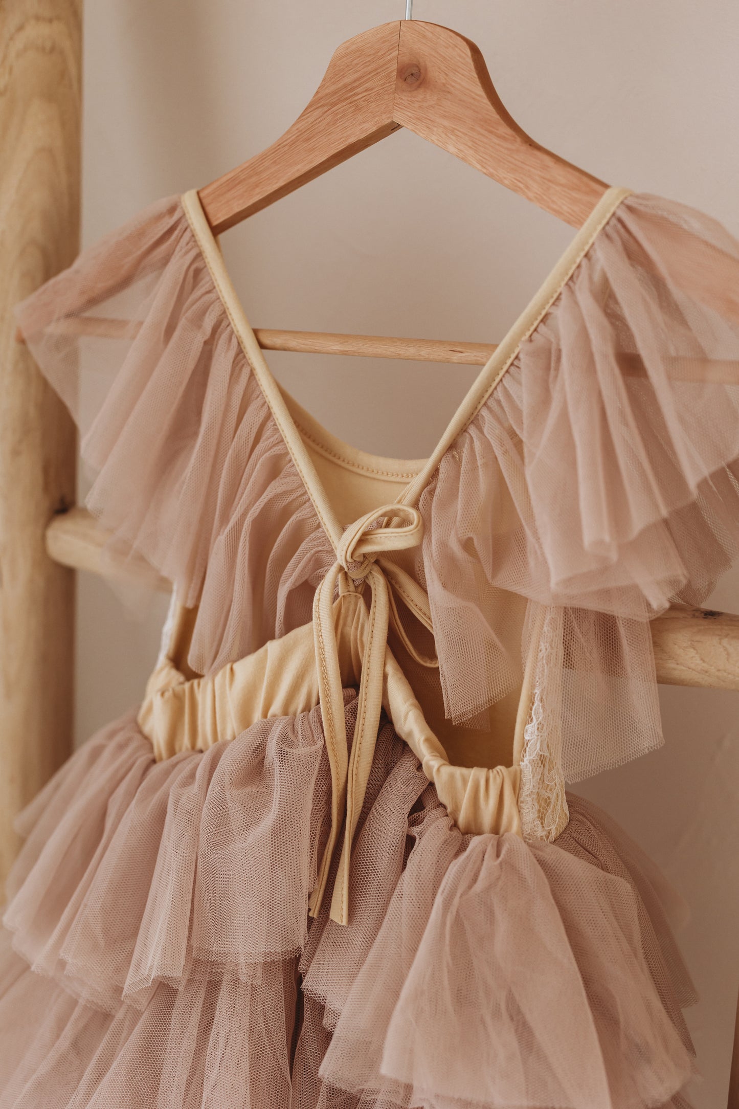 Angel Dress, Blush & Cream