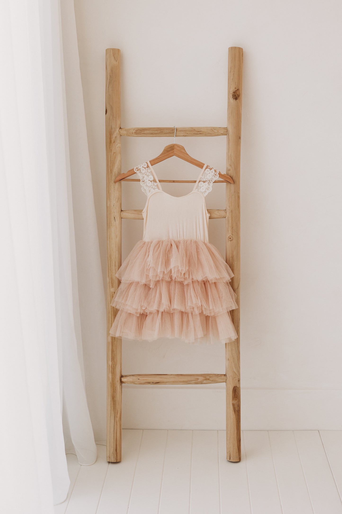Mila Dress, Neutral Blush