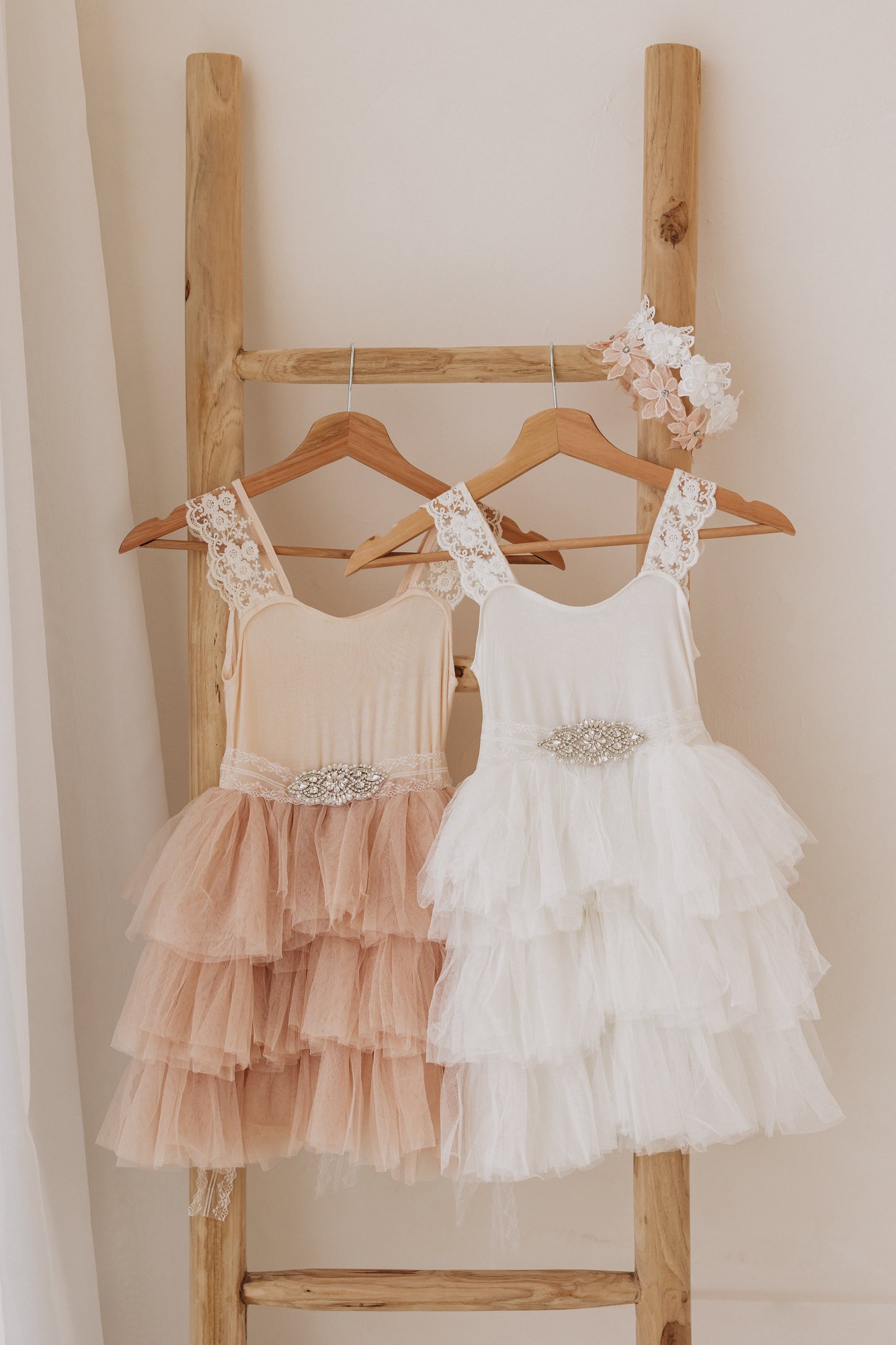 Mila Dress, Neutral Blush