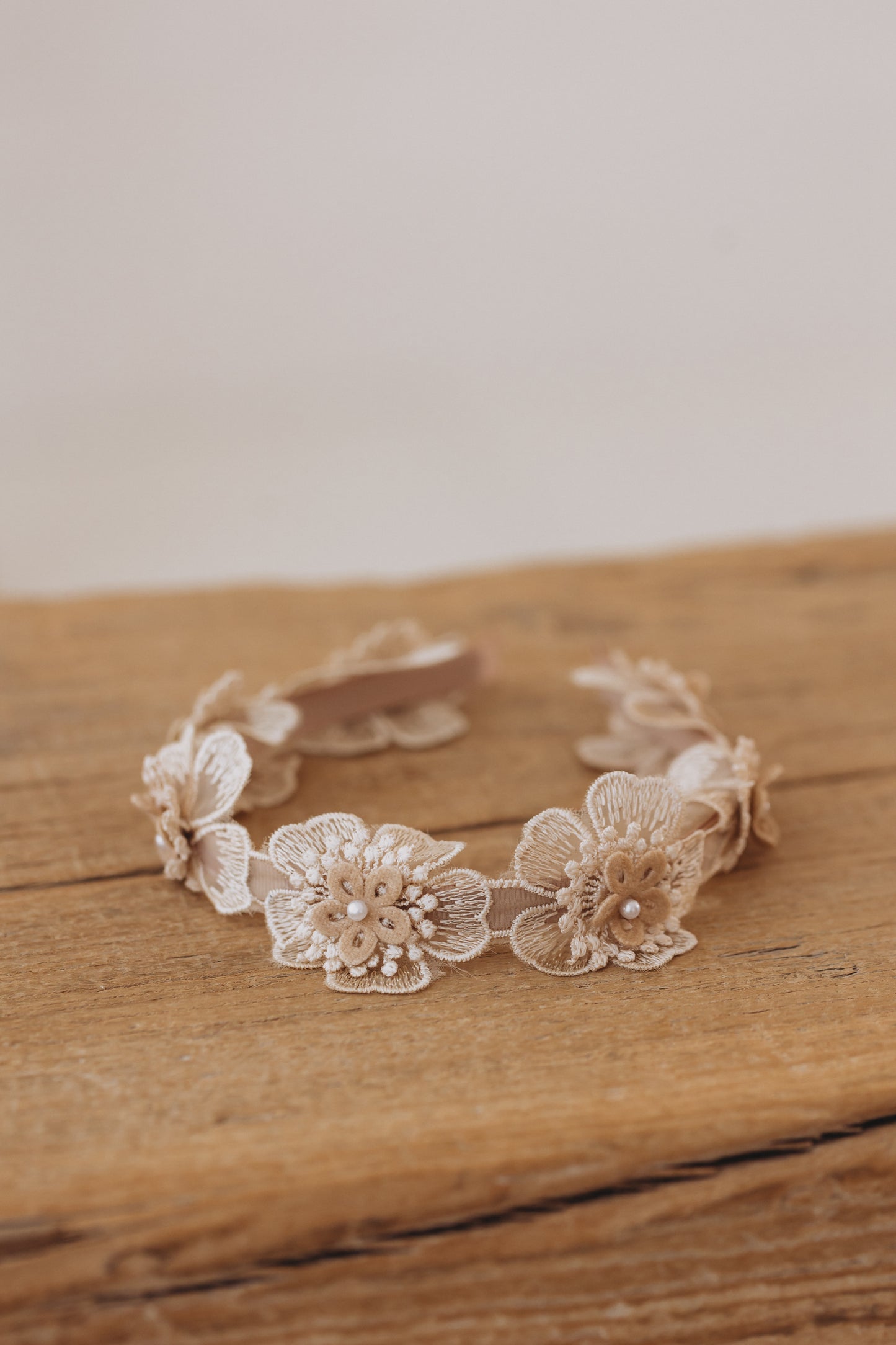 Flower Headband, Champagne