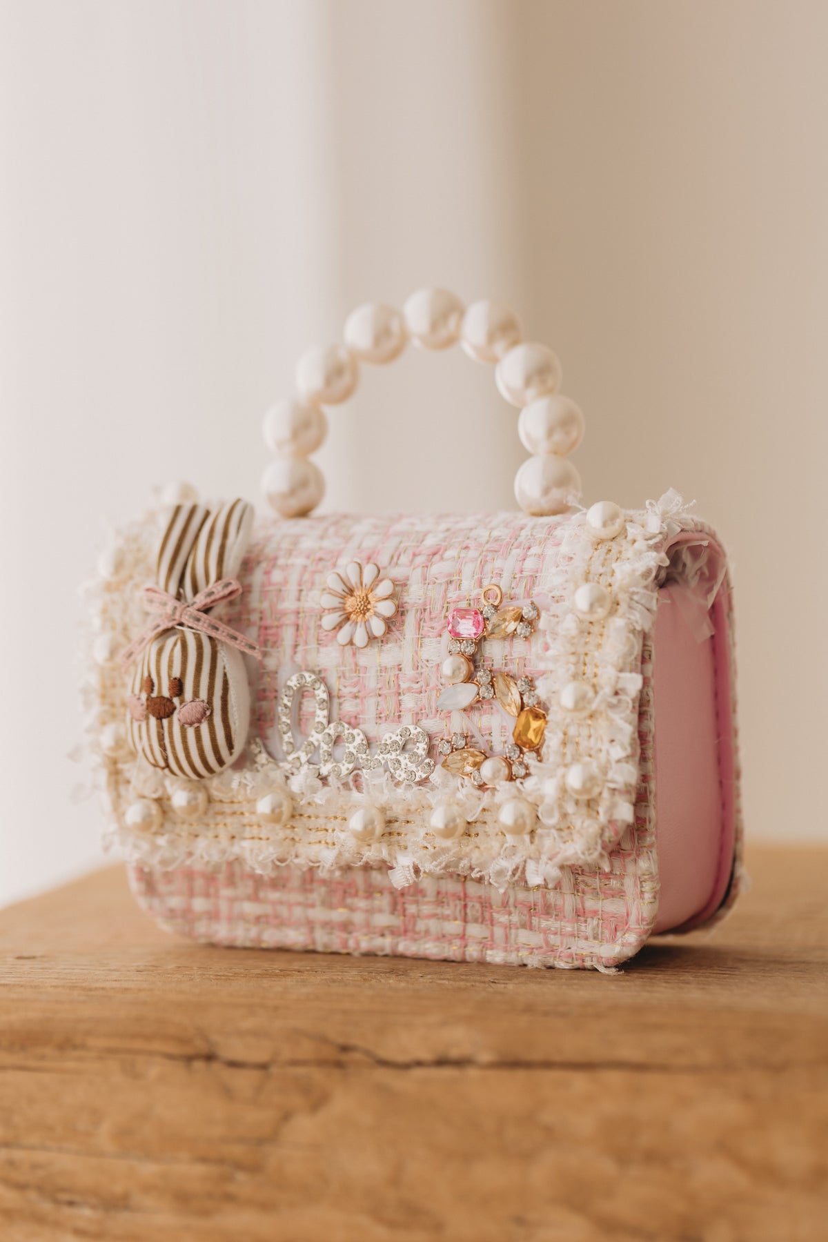 Embellished Tweed, Pink