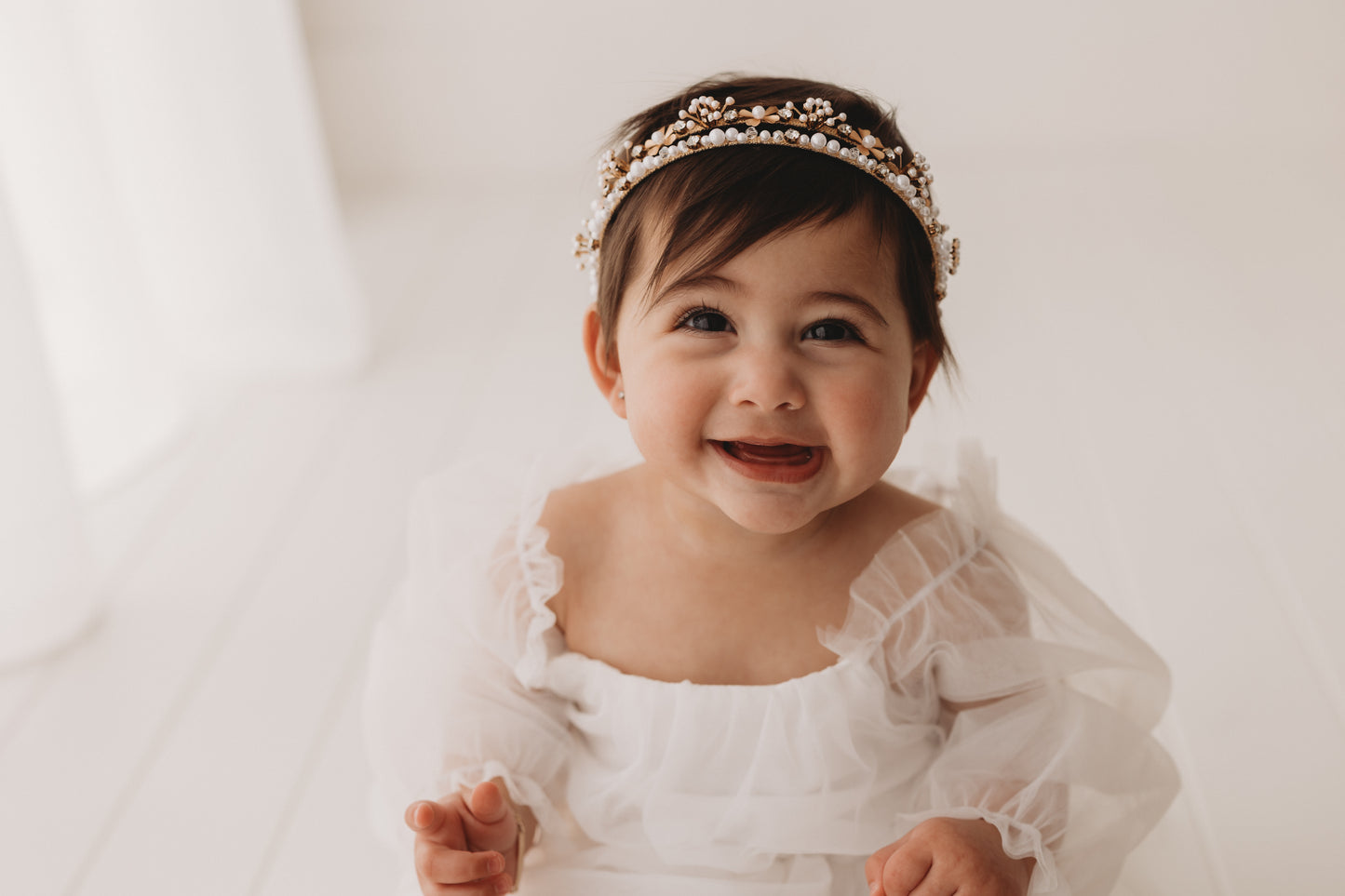 Jewelled Headband, White