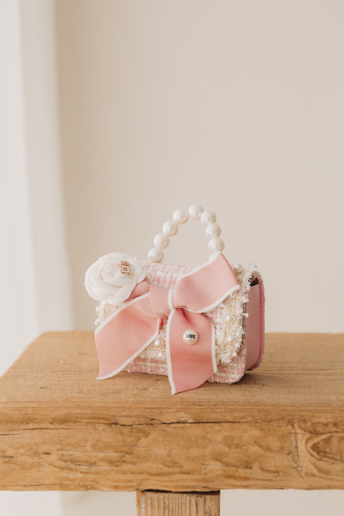 Bow Tweed, Pink