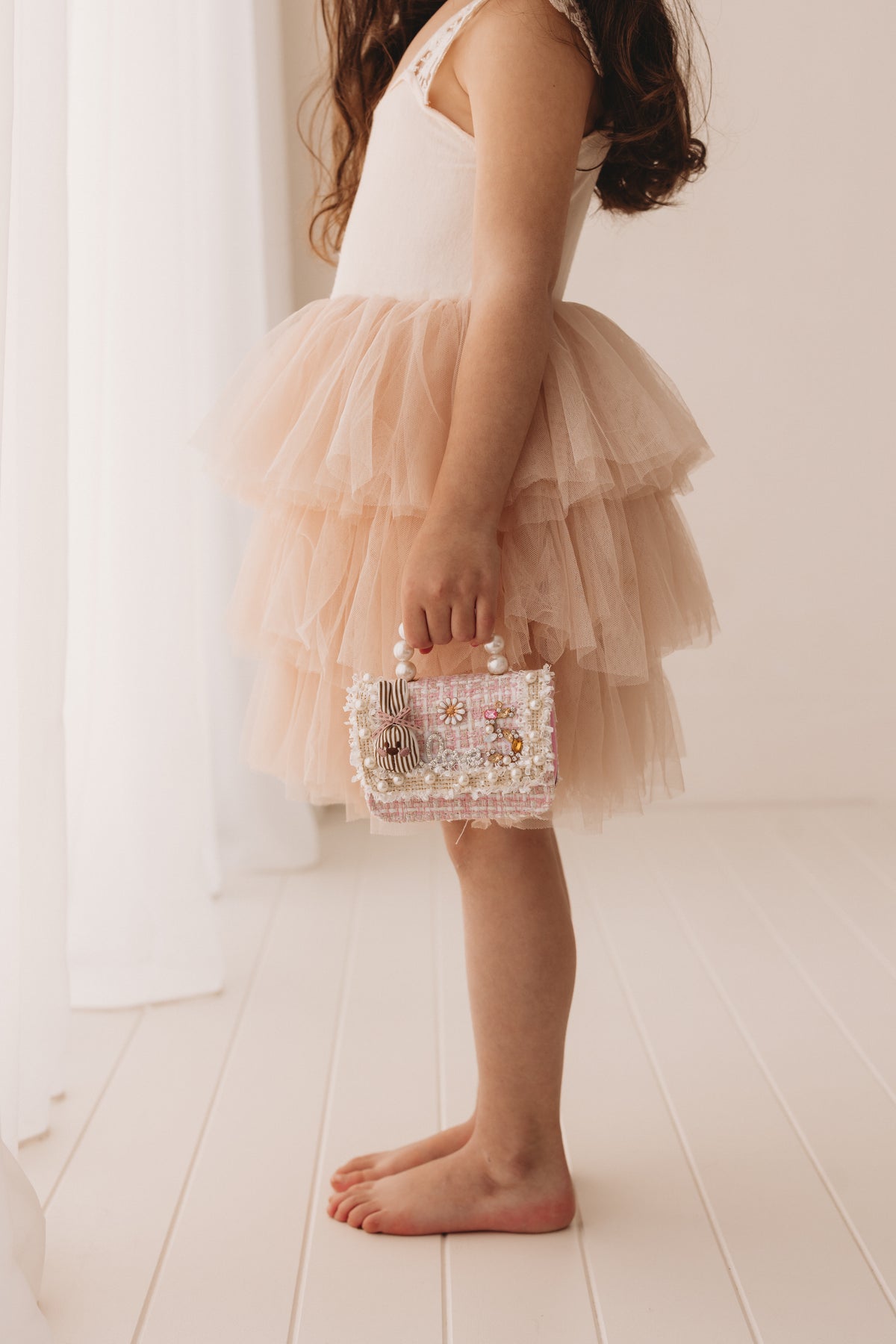 Embellished Tweed, Pink