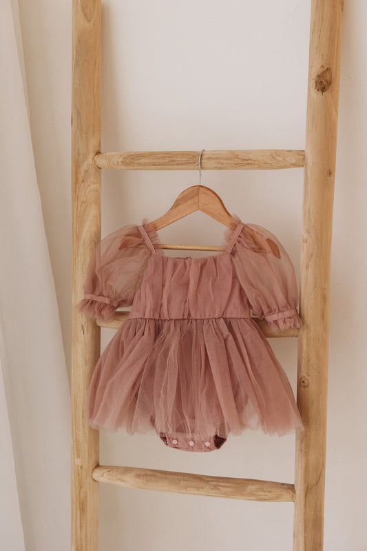 Olivia Dress, Dusty Rose