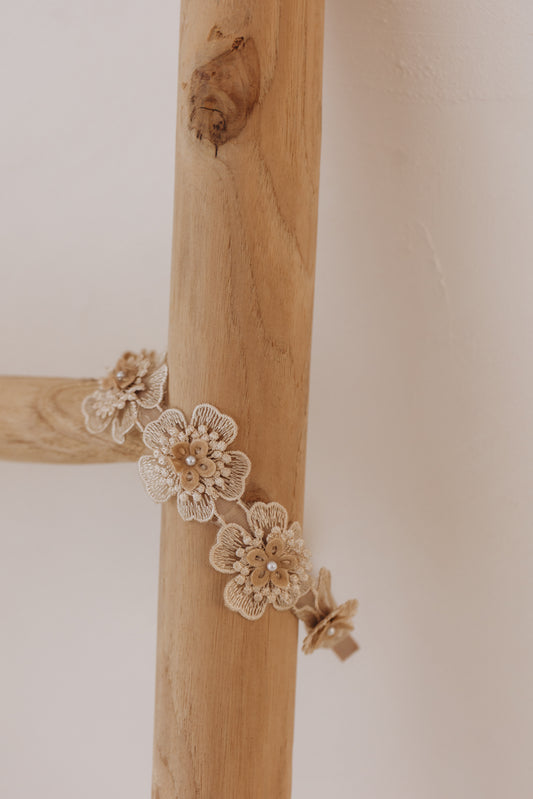 Flower Headband, Champagne