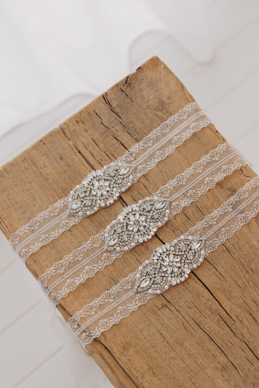Lace Diamante Belt