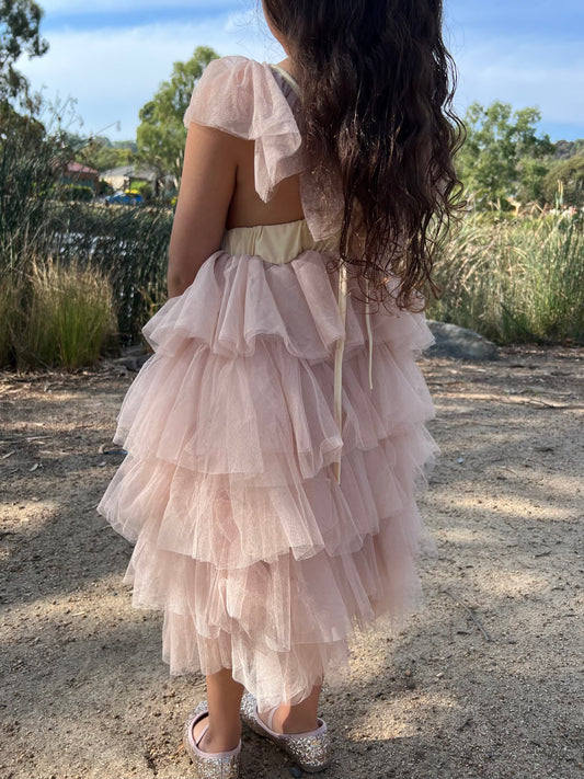 Angel Dress, Blush & Cream