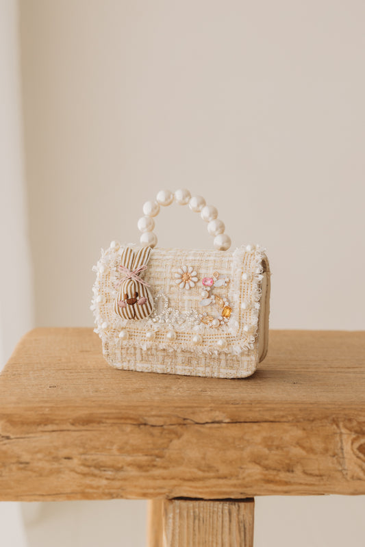 Embellished Tweed, Cream