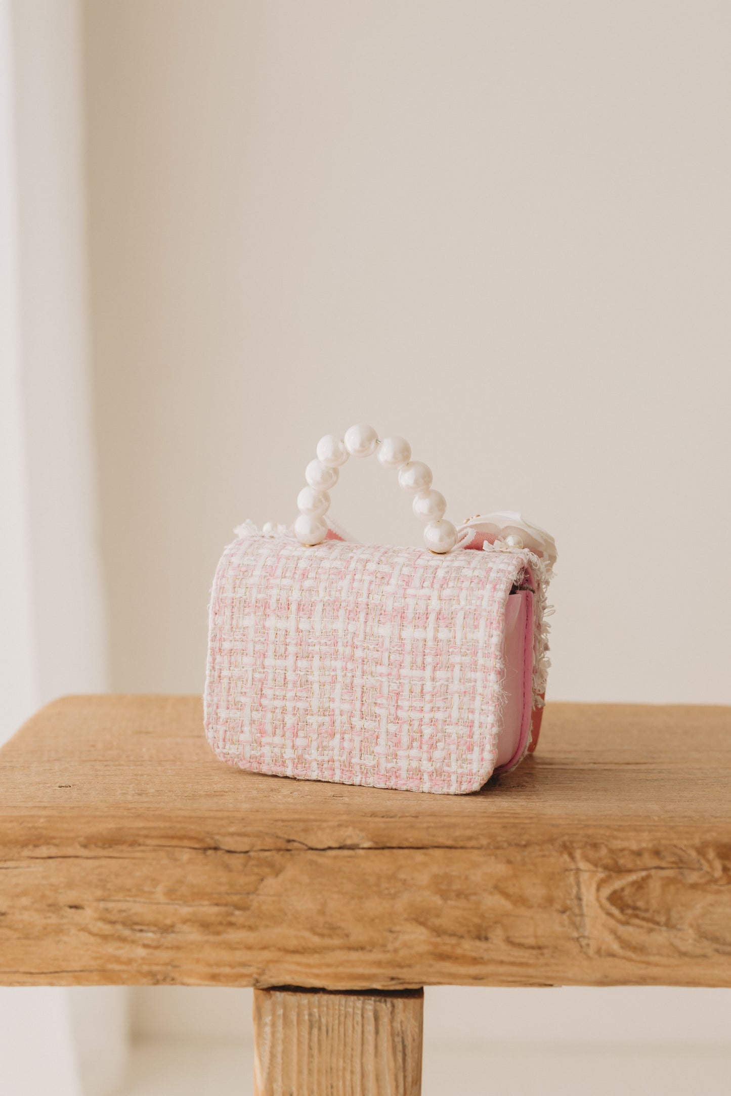 Bow Tweed, Pink