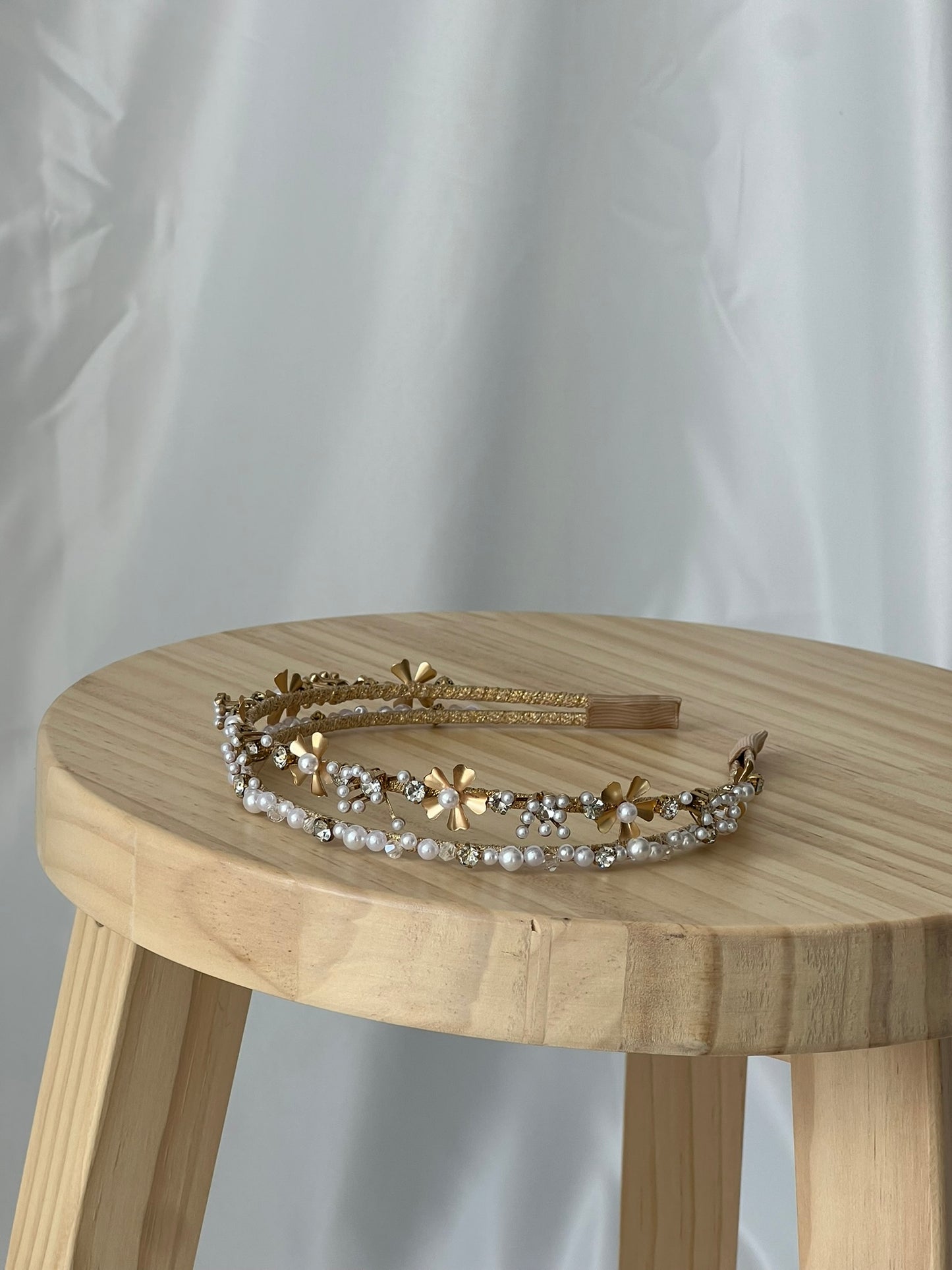 Jewelled Headband, White