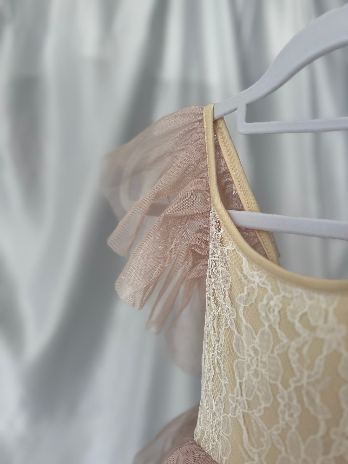 Angel Dress, Blush & Cream